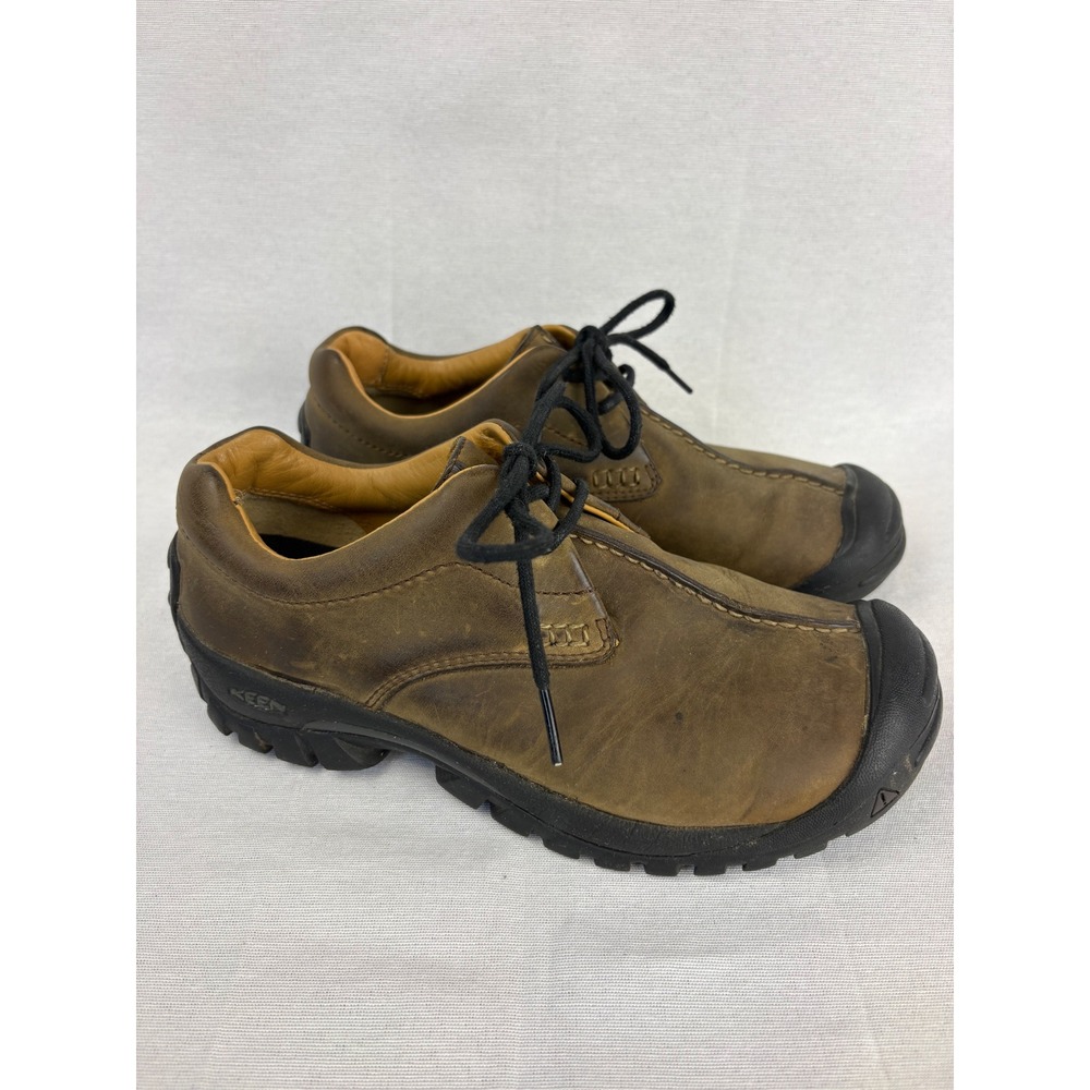 Keen Womens Boston III Nubuck Walking Shoe Size 9 Nubuck Lace Up Bison Brown